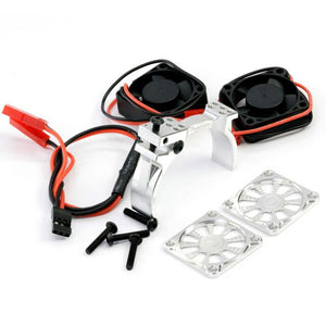 1/10 Aluminum Heatsink Mount 30mm Twin Turbo Cooling Fans