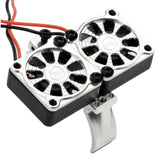 1/10 Aluminum Heatsink Mount 30mm Twin Turbo Cooling Fans