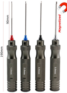 Pro Series Magnetized Hex Tool Set Metric 1.5, 2.0, 2.5,