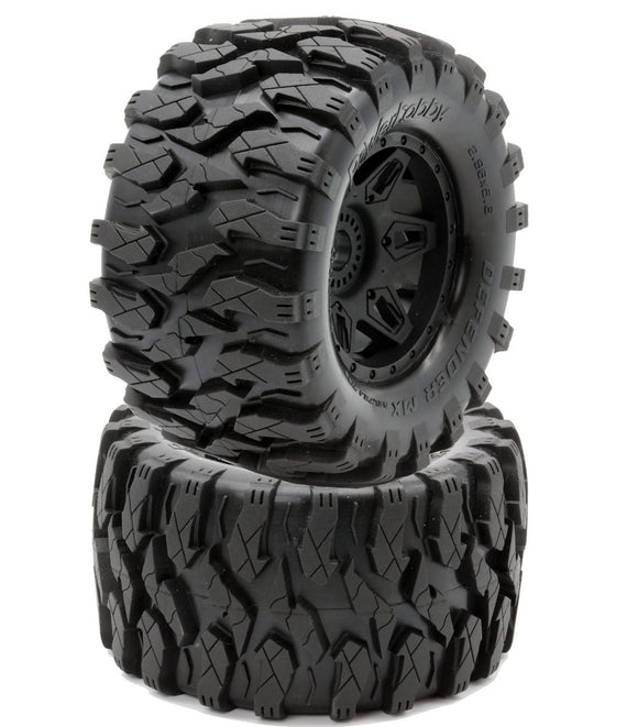 Defender MX Belted All Terrain Tires Mounted 17mm Traxxas