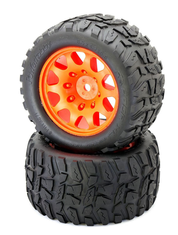 Powerhobby Raptor XL Belted Tires / Viper Wheels (2)