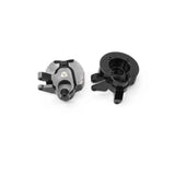 Brass Front Portal Steering Knuckles, Black, Axial Capra