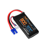 Power Hobby - 2S 7.4V 800mAh 50C Lipo Battery w/ EC2 Plug Losi Mini-B / Mini-T 2.0