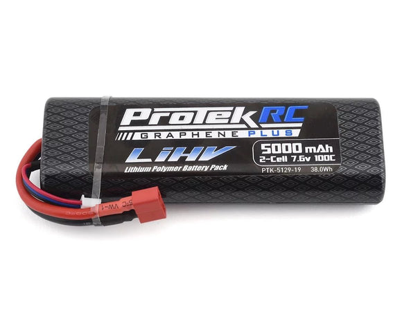 Protek R/C - 2S 100C Si-Graphene + HV LiPo Stick Pack TCS Battery (7.6V / 5000mAh)