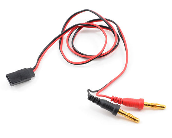 Receiver Charge Lead (Futaba Female to 4mm Banana Plugs)