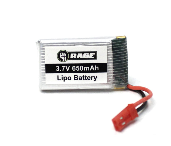Rage R/C - 1S 3.7V 650mAh Lipo Battery; Stinger 240