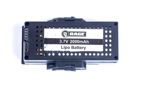 Rage R/C - 3.7V 1S 2000mAh Lipo Battery w/Case; Stinger 2.0