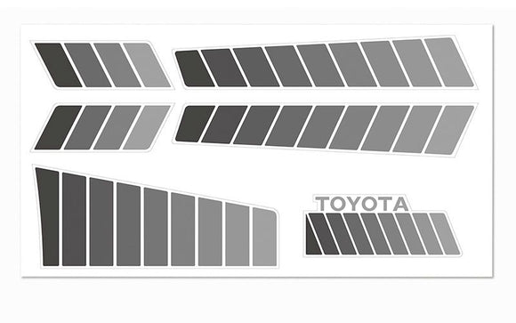 Toyota 84-85 Body Decals (Grey)
