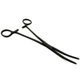 8" Locking Pliers, Curved, Stainless Steel (Black Finish)