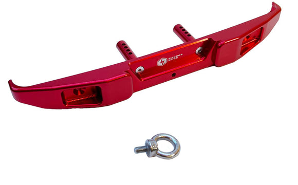 Aluminum CNC Rear Bumper for Axial SCX6 Red