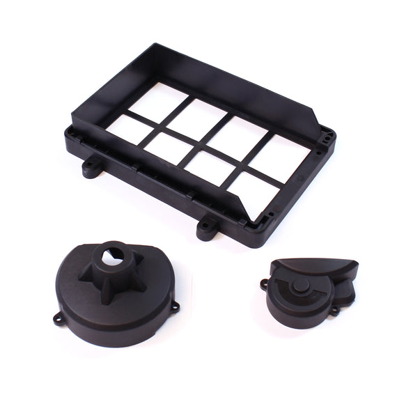 Battery Compartment/Spur Gear Cover Set: RZX