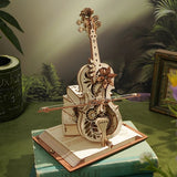 ROKR Magic Cello Mechanical Music Box 3D Wooden Puzzle