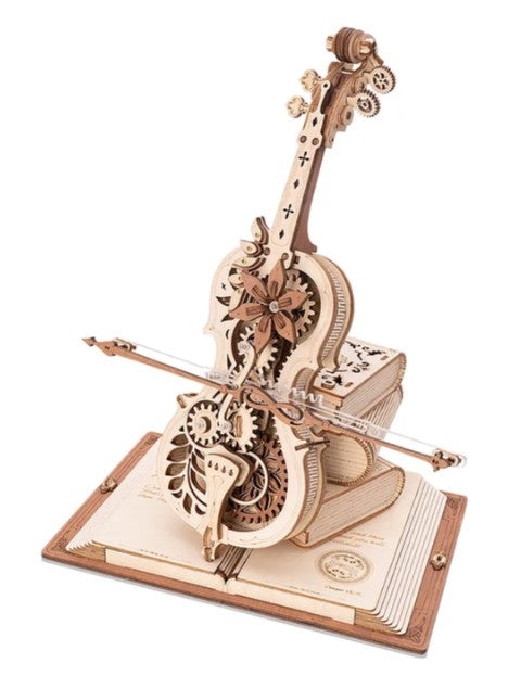 ROKR Magic Cello Mechanical Music Box 3D Wooden Puzzle