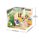 Blooming Tea Garden DIY Plastic Miniature House