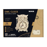 Mechanical Wood Models; Owl Clock