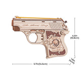 Mini Gun Toy Wooden 3D Puzzle