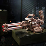 Rotating Barrel Machine Gun Toy 3D Wooden Puzzle