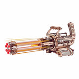Rotating Barrel Machine Gun Toy 3D Wooden Puzzle