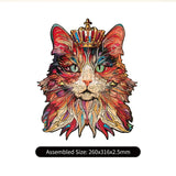Rowood Cat King 200pc Wooden Jigsaw Puzzle
