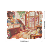 Rowood Cozy Winter Cafe 200-Piece Wooden Jigsaw Puzzle