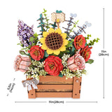 Wooden Flower Box - Wood Bloom Craft