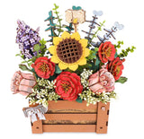 Wooden Flower Box - Wood Bloom Craft