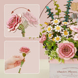 Wooden Flower Basket DIY 3D Puzzle