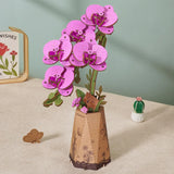 Purple Moth Orchid DIY Wooden Flower