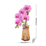 Purple Moth Orchid DIY Wooden Flower