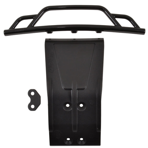 FRONT BUMPER AND SKID PLATE FOR THE LOSI TEN SCTE - BLACK