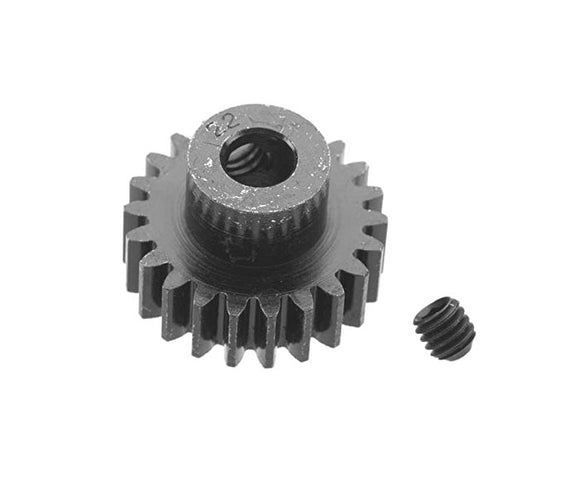 EXTRA HARD 22 TOOTH BLACKENED STEEL 32P PINION 5M/M