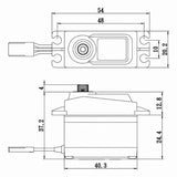 Standard Size Coreless Digital Servo .08/166 @ 6V