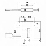 High Torque Digital Coreless Wing Servo