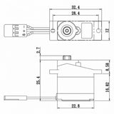 Micro Digital Servo with Soft Start,  0.09sec / 30oz @ 6V