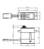 Micro Digital High Voltage Servo 0.05sec / 69oz @ 7.4V