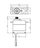 Waterproof Micro Digital Servo 0.11sec / 69oz @ 6V