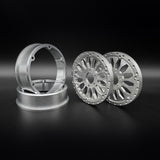 2.2 "Shield" Aluminum Beadlock Wheels w/Hubs (2)