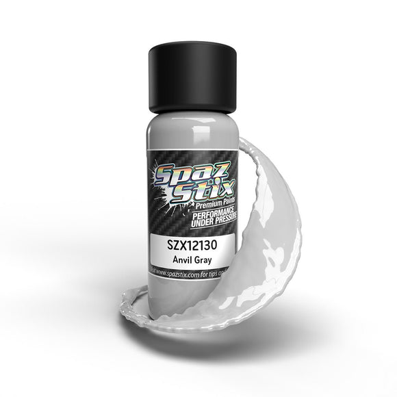 Spaz Stix - Anvil Gray Airbrush Ready Paint, 2oz Bottle