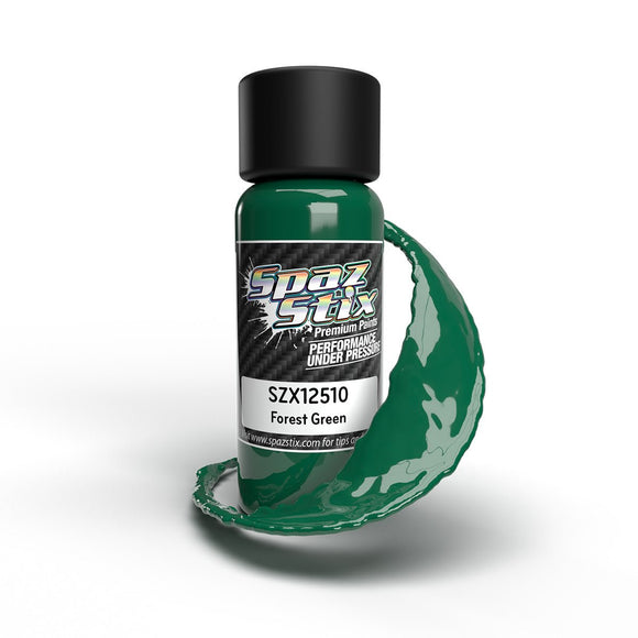 Spaz Stix - Forest Green Airbrush Ready Paint, 2oz Bottle