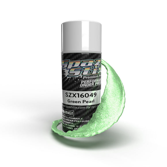 Spaz Stix - Green Pearl Aerosol Paint, 3.5oz Can