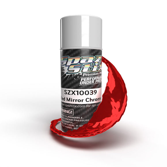 Spaz Stix - Red Mirror Chrome Aerosol Paint, 3.5oz Can