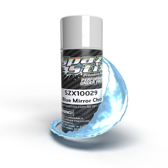 Spaz Stix - Sky Blue Mirror Chrome Aerosol Paint, 3.5oz Can