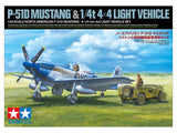 1/48 North American P-51D Mustang & 1/4-ton 4x4 Light