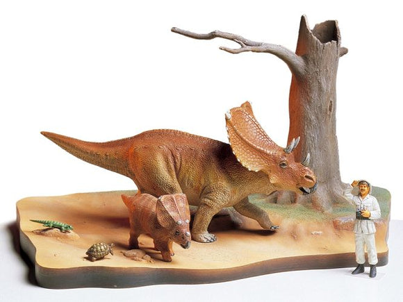 Chasmosaurus Diorama Set