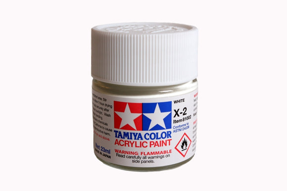 Acrylic X-2 White Paint, 23ml Bottle