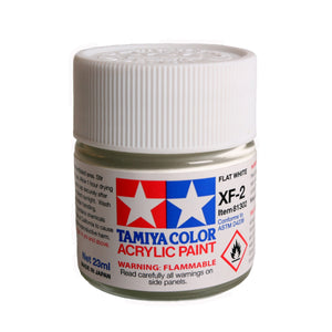 Acrylic XF-2 Flat White Paint, 23ml Bottle