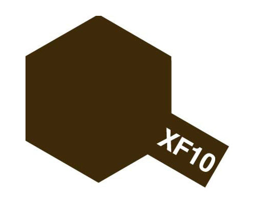 Tamiya - Acrylic XF-10 Flat Brown, 23ml Bottle