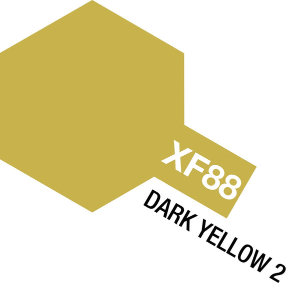 Tamiya - Acrylic Mini XF-88 Dark Yellow, 10ml Bottle