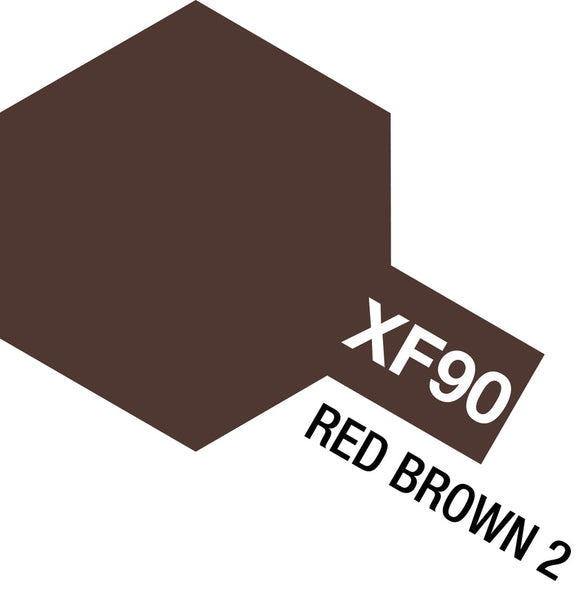 Tamiya - Acrylic Mini XF-90 Red Brown, 10ml Bottle