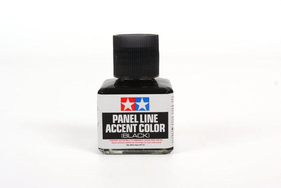 Tamiya - Panel Line Accent Color Black Paint, 40ml Bottle